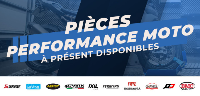 Pièces performances moto disponibles !