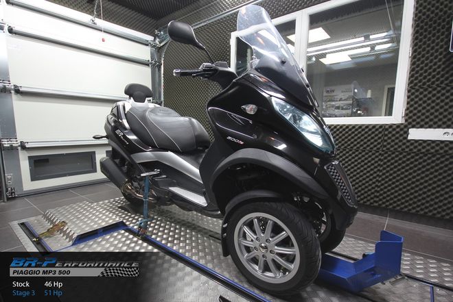 Piaggio MP3 500 ie stage 1 - BR-Performance - Professionele chiptuning