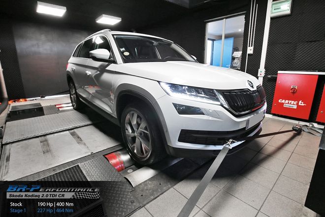 This Skoda Kodiaq with stage 1 remap generates 250 Bhp