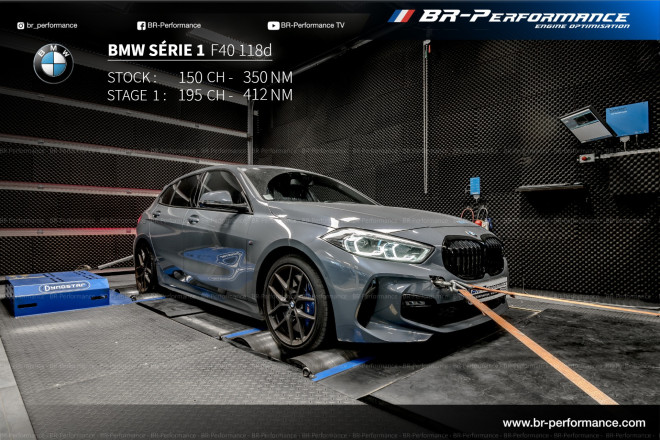 BMW Serie 1 F4x 118d stage 1 - BR-Performance - Motor optimisation