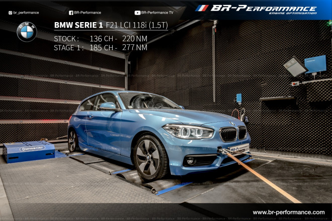 BMW Serie 1 F2x LCI 118i (1.5T) stage 1 - BR-Performance ...