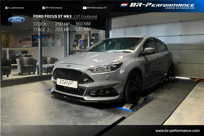 Ford Focus Mk3 Ph2 ST - 2.0T Ecoboost stage 2 - BR-Performance - Motor  optimisation