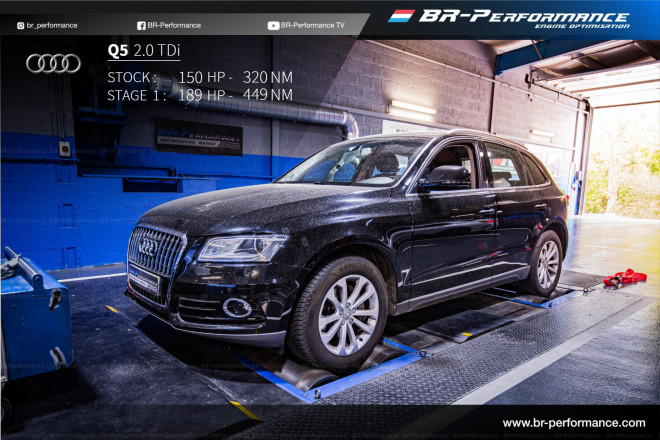 Audi Q5 8R Mk1 2.0 TDi stage 1 - BR-Performance - Reprogrammation moteur,  préparation moteur, optimisation moteur