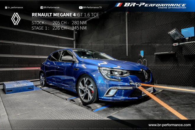 Renault Megane Megane 4 (ph1) 1.6 TCE GT stage 1 - BR-Performance - Motor  optimisation